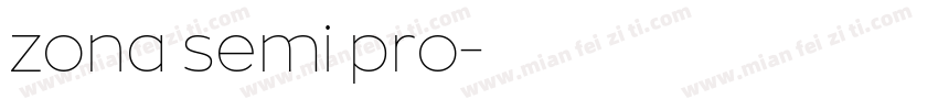zona semi pro字体转换